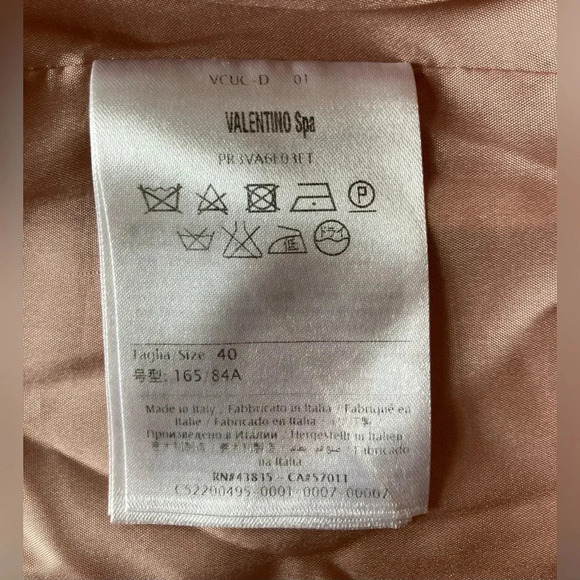 Valentino Spa Pink Ruffle Skirt Dress, Sz 40 (US Small  4-6) - Picture 3 of 7